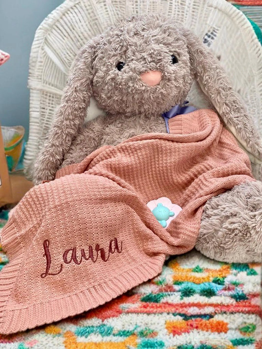 Embroidered Baby Blanket with Name