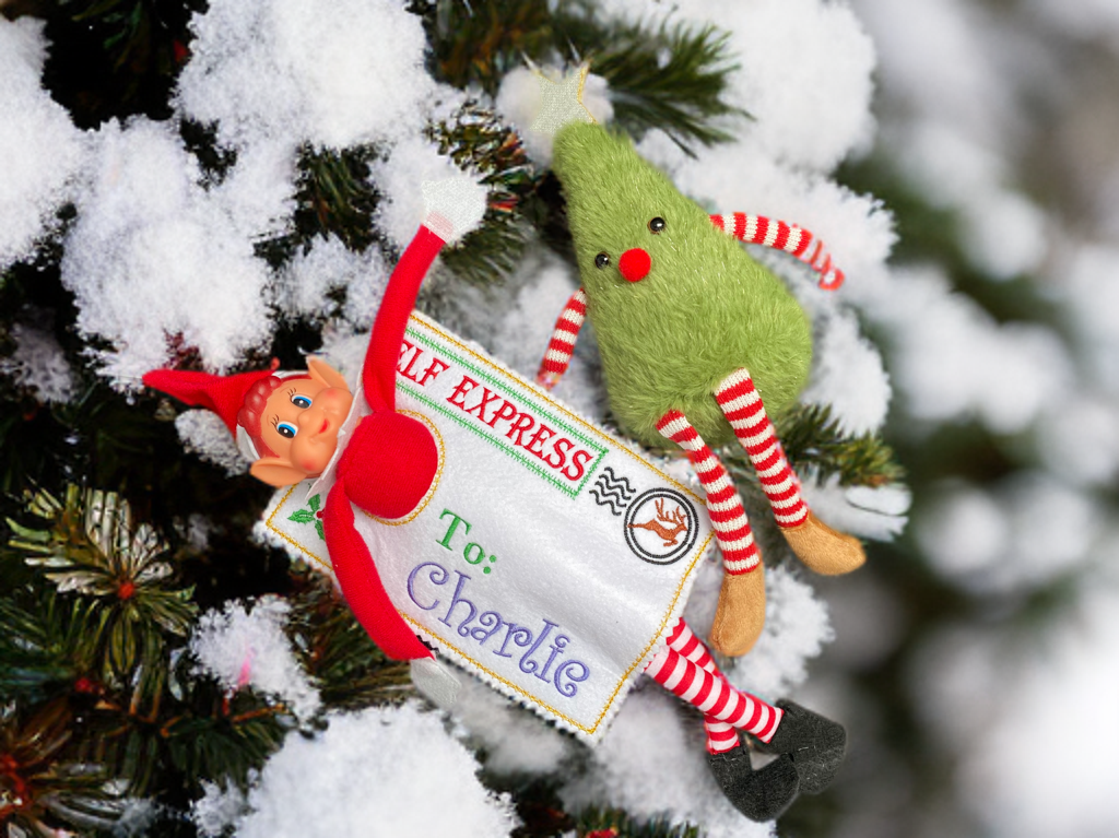 Personalised Felt Elf Arrival Envelope – North Pole Mail for Christmas Elf