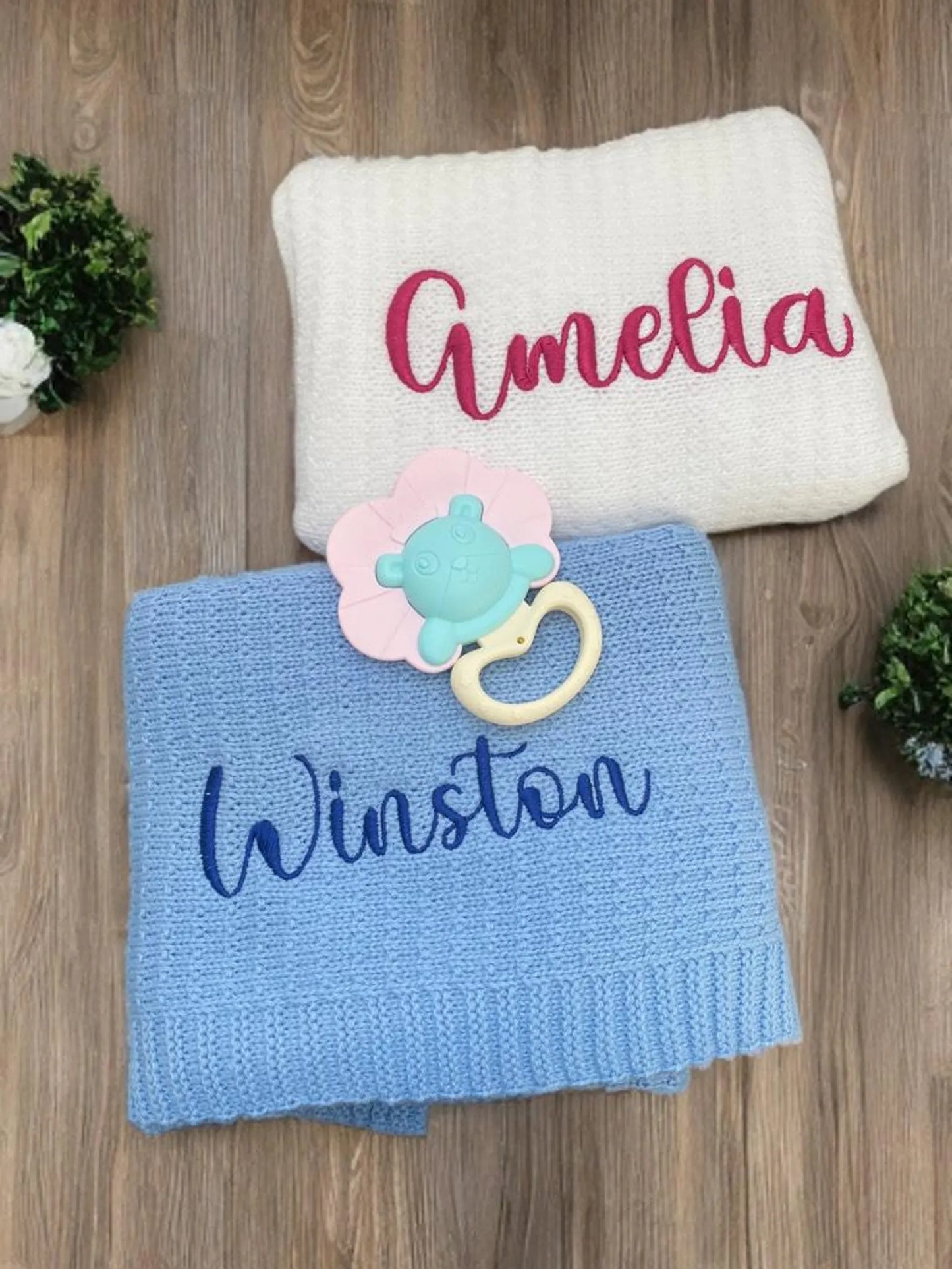 Embroidered Baby Blanket with Name