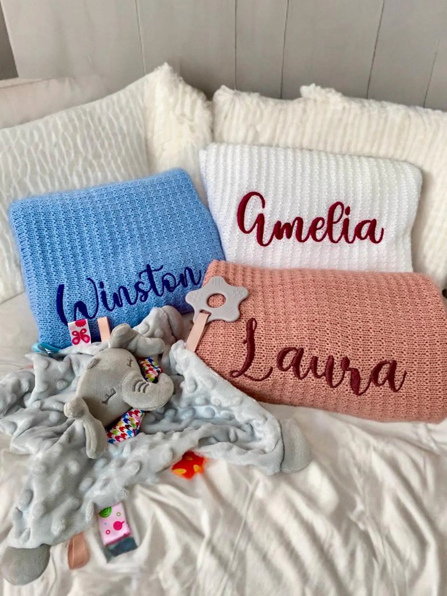 Embroidered Baby Blanket with Name