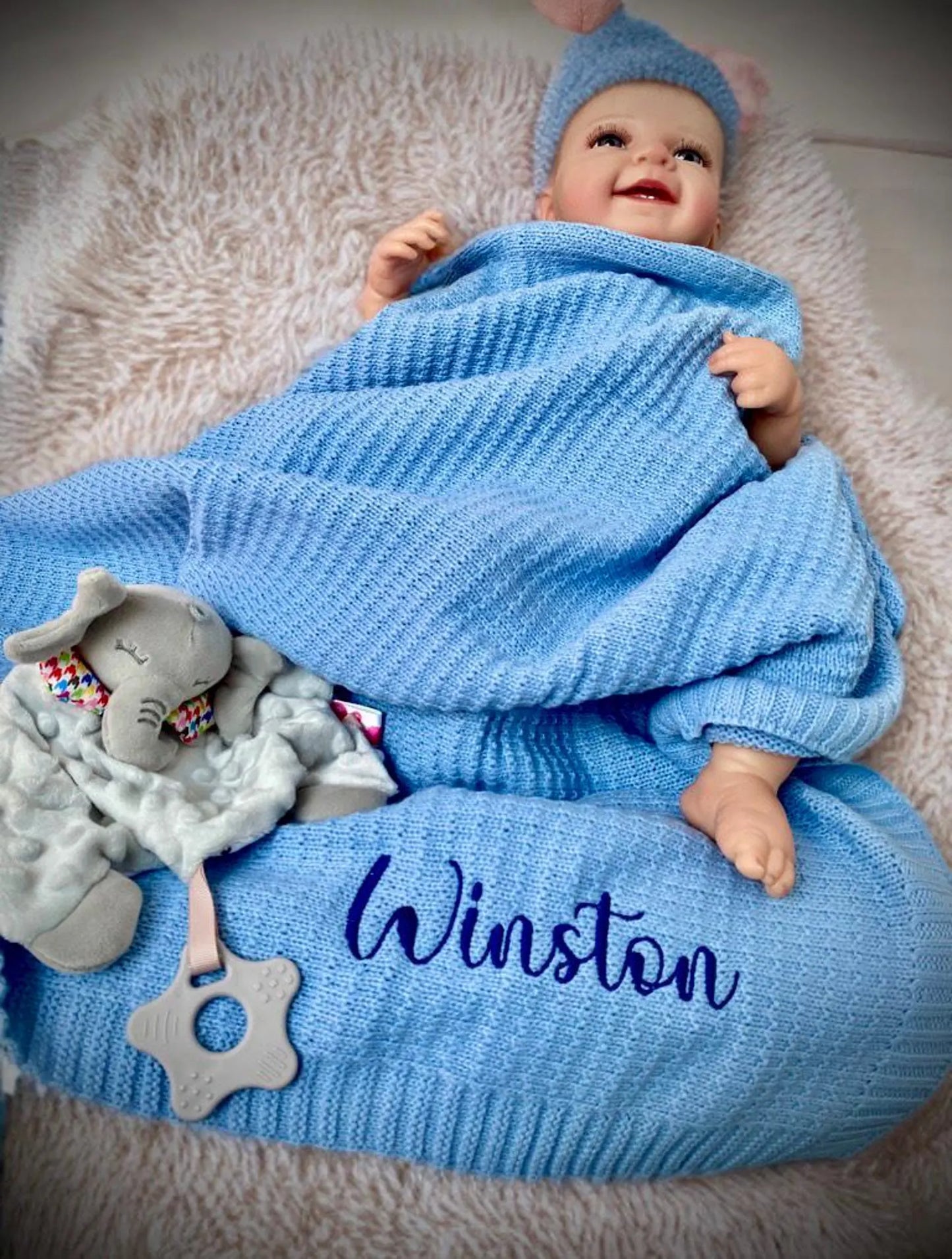 Embroidered Baby Blanket with Name
